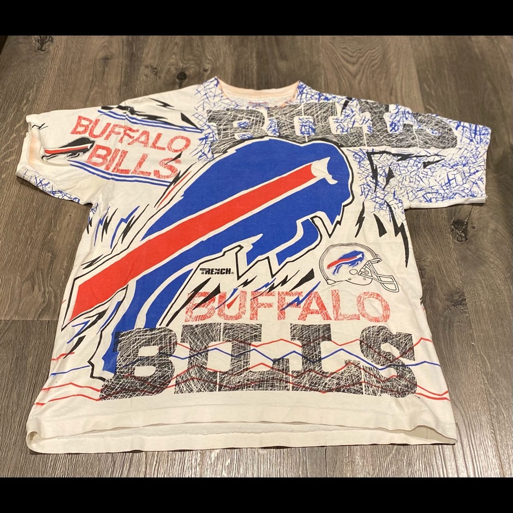 Vintage Buffalo Bills All Over Print Shirt